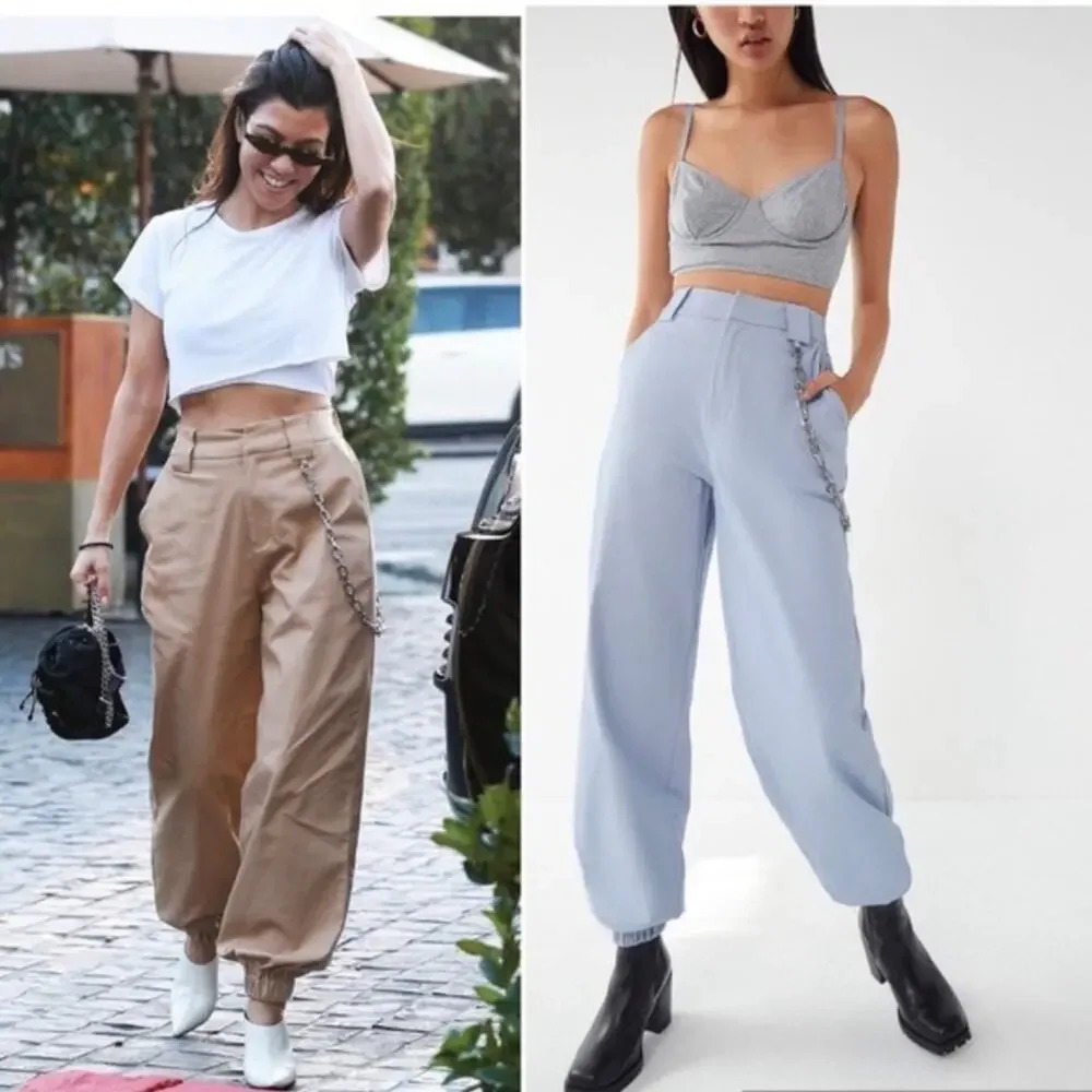 I Am Gia 90s Cobain Joggers‎ Utility Baggy Kourtney Kardashian Grunge Indie
